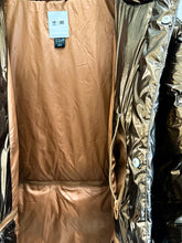 Load image into Gallery viewer, Metallic Long Puffer Coat (like new, worn once)