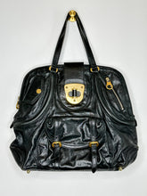 Load image into Gallery viewer, Leather Shoulder Bag with Gold Hardware