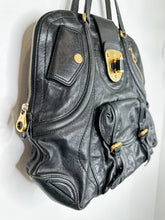 Load image into Gallery viewer, Leather Shoulder Bag with Gold Hardware