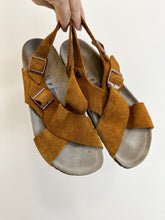Load image into Gallery viewer, Tulum Suede Cross Top + Ankle Strap Sandals (orig. $150)
