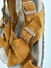 Load image into Gallery viewer, Tulum Suede Cross Top + Ankle Strap Sandals (orig. $150)
