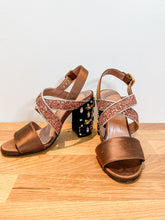 Load image into Gallery viewer, Double Satin Silk Heeled Sandal (orig. $1,090)
