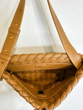 Load image into Gallery viewer, Tie-Strap Intrecciato Snap-Lock Shoulder Bag
