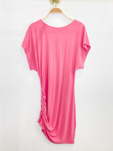 Load image into Gallery viewer, Short Sleeve Ruched Coverup Dress (NWT, orig. $98)
