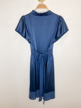 Load image into Gallery viewer, Silk Short Sleeve Dress with Waist Tie (NWOT)
