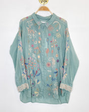 Load image into Gallery viewer, Embroidered Long Sleeve Button Up Shirt
