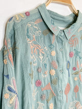 Load image into Gallery viewer, Embroidered Long Sleeve Button Up Shirt
