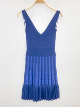 Load image into Gallery viewer, Sleeveless Knit Dress with Pleated Skirt
