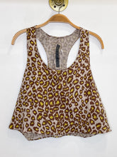 Load image into Gallery viewer, Silk/Linen Animal Print Boxy Cropped Tank (NWT, orig. $285))
