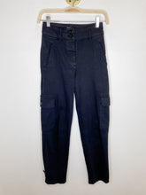 Load image into Gallery viewer, High Rise Denim Cargo Pants
