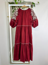 Load image into Gallery viewer, Embroidered Tiered Half Sleeve Dress
