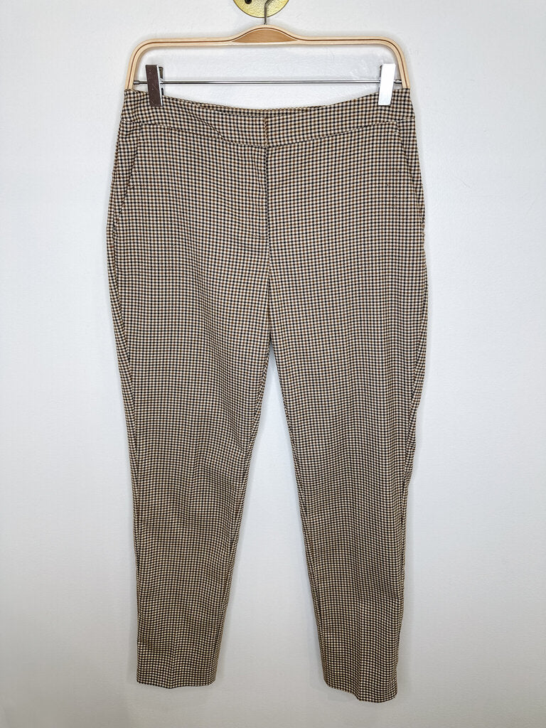 Plaid Slim Trousers