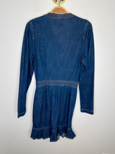 Load image into Gallery viewer, Denim Long Sleeve Wrap Dress (NWT, orig. $268)
