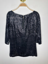 Load image into Gallery viewer, Silk Sequin 3/4 Sleeve Blouse
