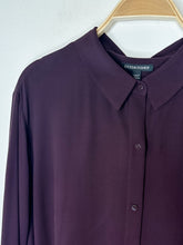 Load image into Gallery viewer, Silk Georgette Crepe Long Sleeve Button Up Shirt (NWT, orig. $278)
