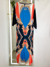 Load image into Gallery viewer, Tapestry Print Long Sleeve Maxi Dress
