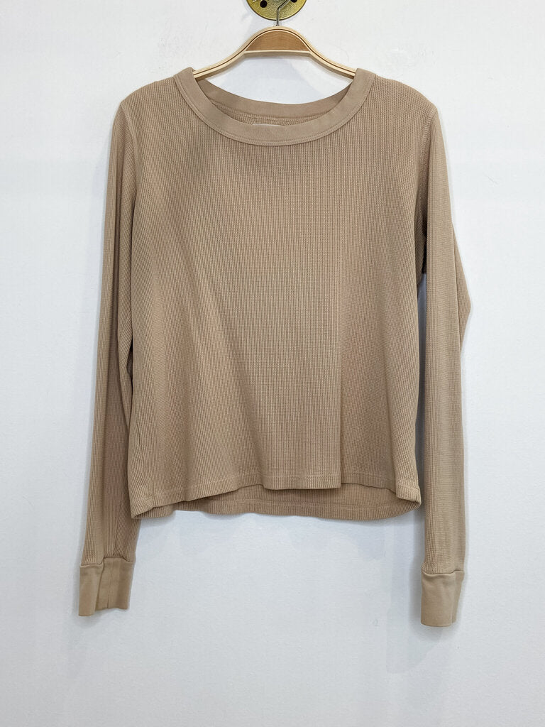 Waffle Knit Long Sleeve Shirt