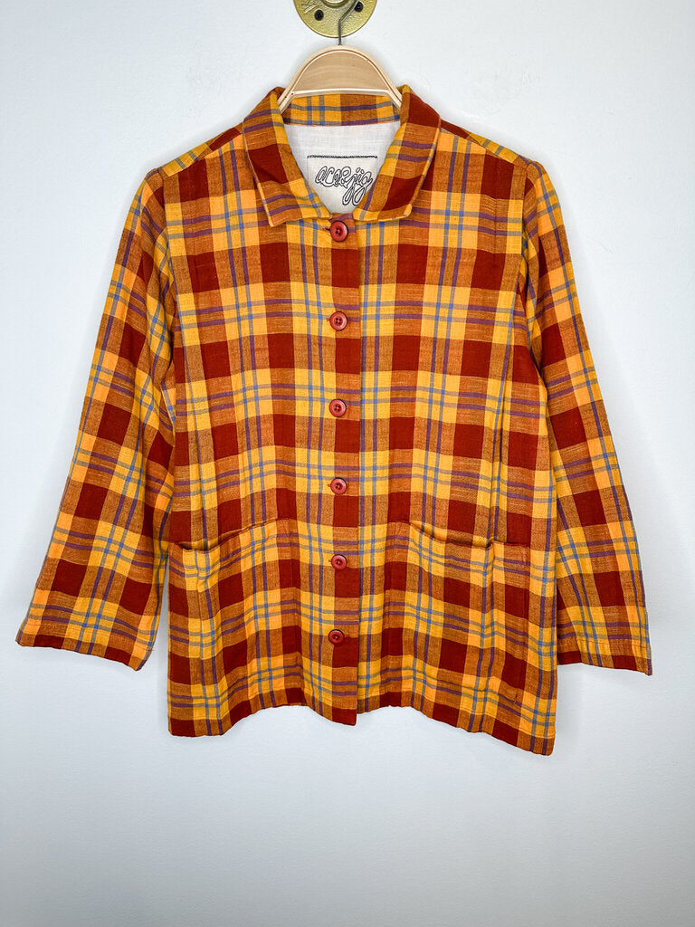 Organic Cotton Plaid Shirt Jacket (orig. $325)