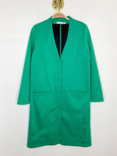 Load image into Gallery viewer, Long Collarless Jacket with Front Pockets
