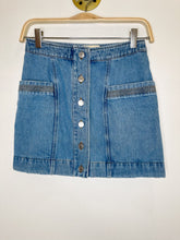 Load image into Gallery viewer, Denim Button Front Mini Skirt
