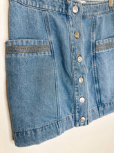 Load image into Gallery viewer, Denim Button Front Mini Skirt
