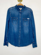 Load image into Gallery viewer, Vintage Chambray Long Sleeve Snap Up Shirt
