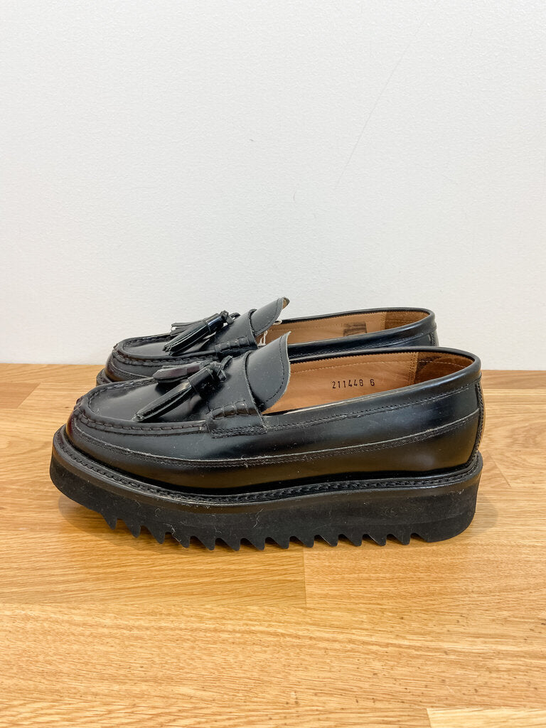 Brie Leather Chunky Platform Loafers (orig. ~$500)