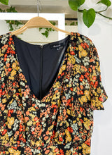 Load image into Gallery viewer, Floral Flutter Sleeve V-Neck Midi Dress
