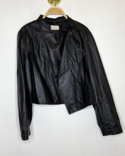 Load image into Gallery viewer, Lamb Leather Jacket with Front Pull Through Closure
