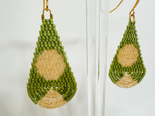 Load image into Gallery viewer, Moon Drops Beaded Earrings
