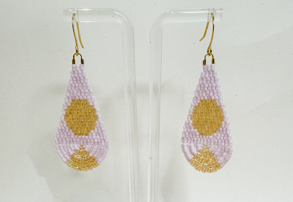 Moon Drops Beaded Earrings