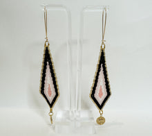 Load image into Gallery viewer, Evil Eye Diamond Drop Earrings
