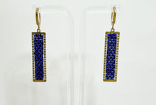 Load image into Gallery viewer, Checkerboard Brass Earrings
