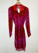 Load image into Gallery viewer, Floral Long Sleeve Shirt Dress with Tie Belt (NWT)
