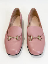 Load image into Gallery viewer, Leather Loafers with Horsebit Accent
