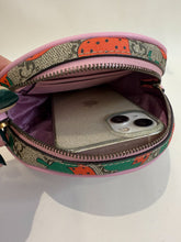 Load image into Gallery viewer, GG Supreme Strawberry 6&quot; Round Wristlet
