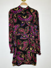 Load image into Gallery viewer, Butterfly Sky Long Sleeve Blouson Mini Dress (NWT, orig. $185)
