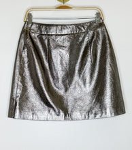 Load image into Gallery viewer, Vegan Leather Metallic Skirt (NWT, orig. ~$245))
