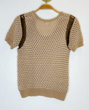 Load image into Gallery viewer, Open Knit Short Sleeve Sweater
