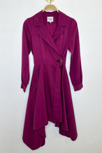 Load image into Gallery viewer, Long Sleeve Trench-Style Wrap Dress
