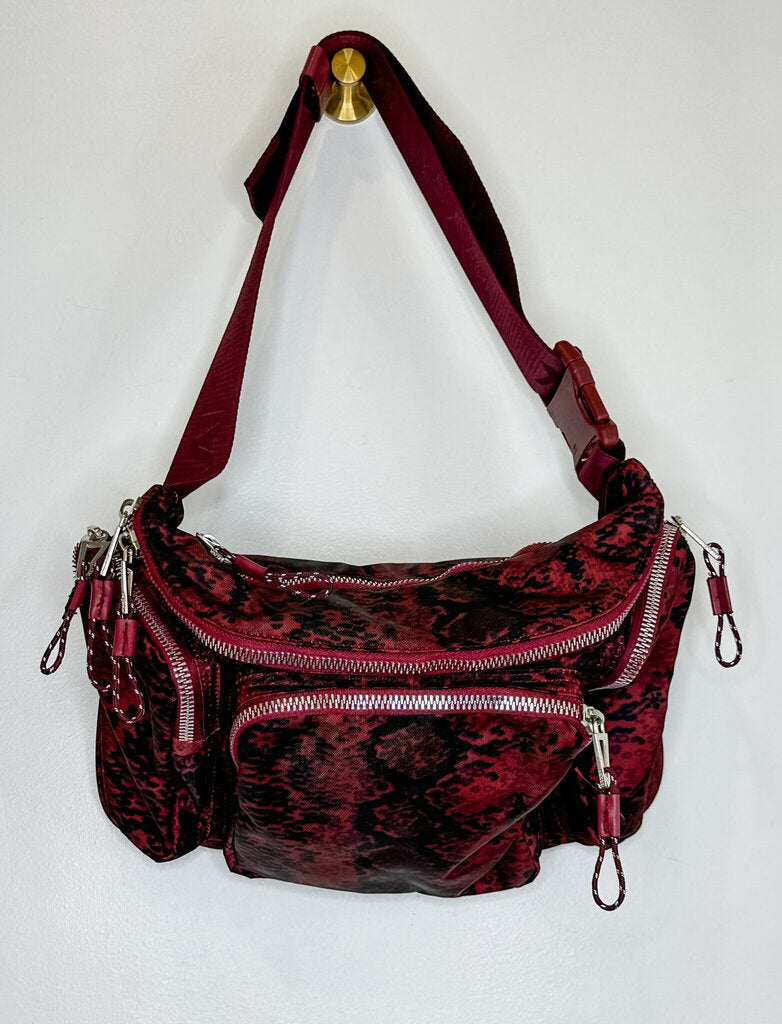 Snakeskin Pattern Oversized Fanny Pack (orig. $90)