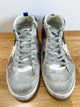 Load image into Gallery viewer, Plaid Midstar Leather + Suede Sneaker
