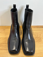 Load image into Gallery viewer, Leather Square Toe Chelsea Boots
