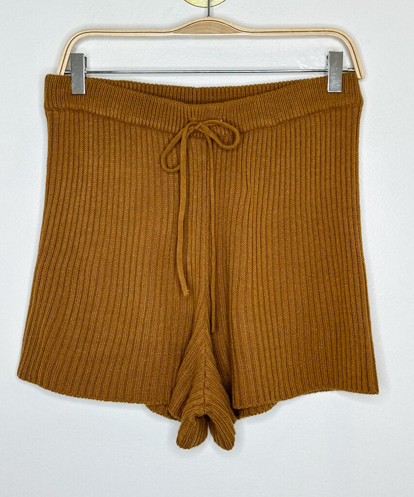 Ribbed Knit Lounge Shorts (NWT, orig. $100)