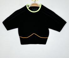 Load image into Gallery viewer, Knit Mesh + Neoprene Short Sleeve Top
