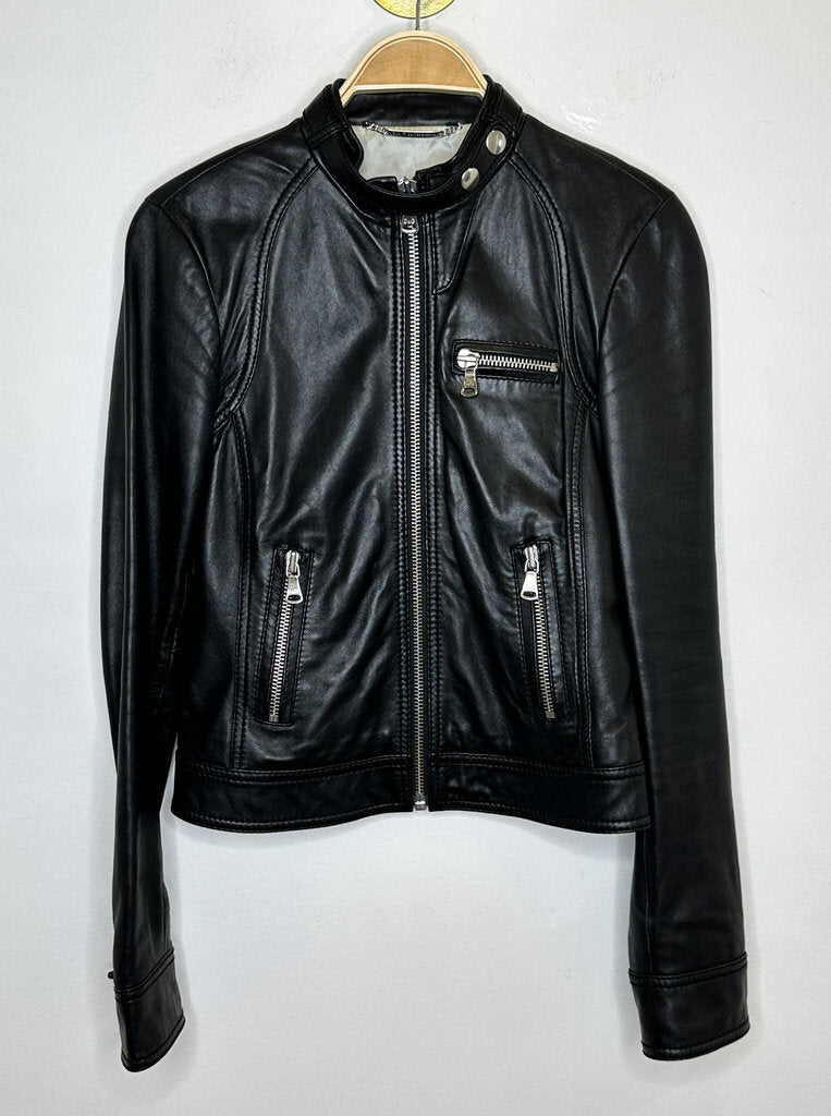 Lamb Leather Moto Jacket