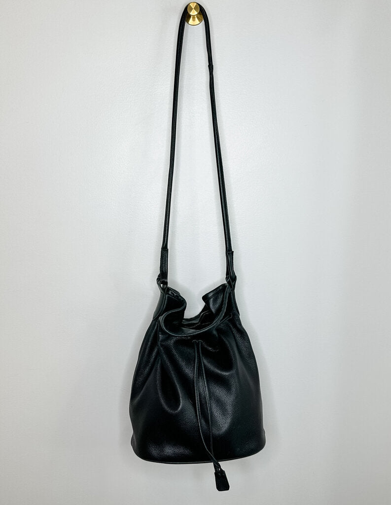 Leather Drawstring Bag