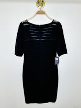 Load image into Gallery viewer, Sheer Striped Half Sleeve Fitted Dress (NWT, orig. $158)
