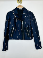 Load image into Gallery viewer, Embroidered Face Cropped Moto Jacket (orig. $695)
