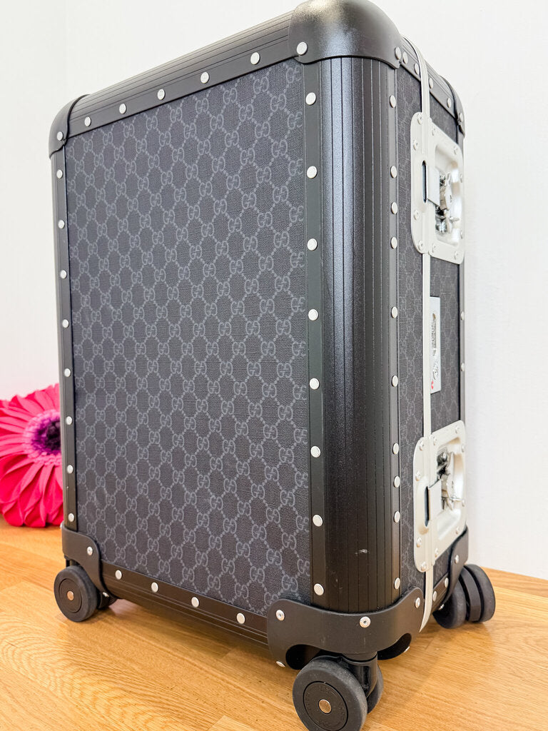 GG Supreme Print Porter Cabin Plus Trolley (orig. $3800)
